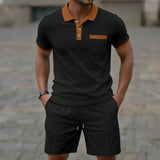 Waffle Knit Polo Set