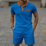 Waffle Knit Polo Set