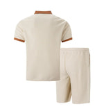 Waffle Knit Polo Set
