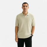 Camisa Polo de Tejido Transpirable con Mangas