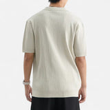 Camisa Polo de Tejido Transpirable con Mangas