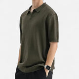 Camisa Polo de Tejido Transpirable con Mangas