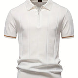 Camisa Polo Slim de Mezcla de Poliéster