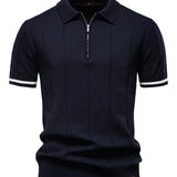 Camisa Polo Slim de Mezcla de Poliéster