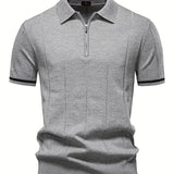 Camisa Polo Slim de Mezcla de Poliéster