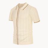Camisa Polo de Manga Corta con Tejido Transpirable