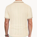 Camisa Polo de Manga Corta con Tejido Transpirable