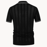 Camisa Polo de Manga Corta con Tejido Transpirable