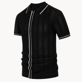 Camisa Polo de Manga Corta con Tejido Transpirable