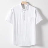 Camisa Polo de Cuello Suave y Mezclado