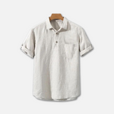 Camisa Polo de Cuello Suave y Mezclado