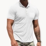 Polo Ajustado de Mezcla Suave