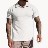 Polera de Fibras Teñidas con Cuello Johnny