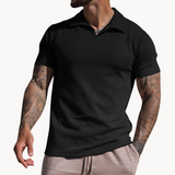 Polera de Fibras Teñidas con Cuello Johnny