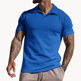 Polera de Fibras Teñidas con Cuello Johnny