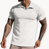 Polera de Fibras Teñidas con Cuello Johnny