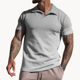 Polera de Fibras Teñidas con Cuello Johnny