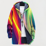 Sudadera de rayas multicolores