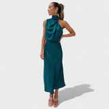 Alba - Vestido Satinado Elegante