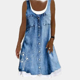 Vestido de Jean Sofisticado y Confortable