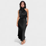 Alba - Vestido Satinado Elegante