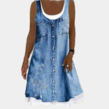 Vestido de Jean Sofisticado y Confortable
