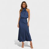 Alba - Elegant Satin Dress