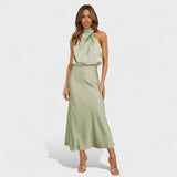 Alba - Vestido Satinado Elegante