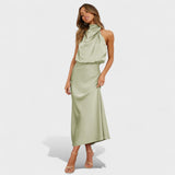 Alba - Vestido Satinado Elegante