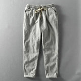 Bernardo - Pantalones de verano con cinturón ajustable
