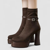 Janete - Botas de lujo con plataforma que combinan comodidad y estilo en cada paso