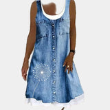 Vestido de Jean Sofisticado y Confortable