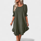 Sassa - Vestido Casual con Detalles de Volantes