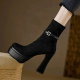 Janete - Botas de lujo con plataforma que combinan comodidad y estilo en cada paso