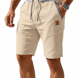 Victor - Pantalones Cortos de Lino para el Verano