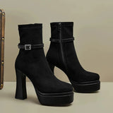 Janete - Botas de lujo con plataforma que combinan comodidad y estilo en cada paso