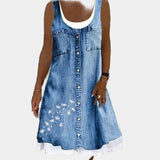 Vestido de Jean Sofisticado y Confortable