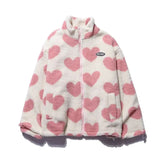 Cecília - Abrigo Reversible con Diseño de Corazones