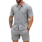 Conjunto Retro de Camisa y Pantalones Cortos