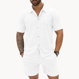 Conjunto Retro de Camisa y Pantalones Cortos
