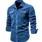Camisa Larga de Mezcla Transpirable