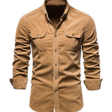 Camisa Larga de Mezcla Transpirable
