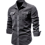 Camisa Larga de Mezcla Transpirable