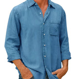 Camisa de Mezcla Transpirable y Corte Relajado