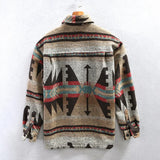 Camisa de Franela de Corte Largo en Mezcla