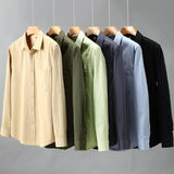 Camisa con Botones Flexibles en la Parte Delantera