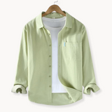 Camisa con Botones Flexibles en la Parte Delantera