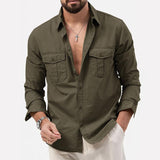 Camisa com Bolsos Cargo e Conforto Térmico
