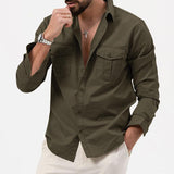 Camisa com Bolsos Cargo e Conforto Térmico