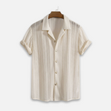 Camisa Ligera con Cuello Acanalado